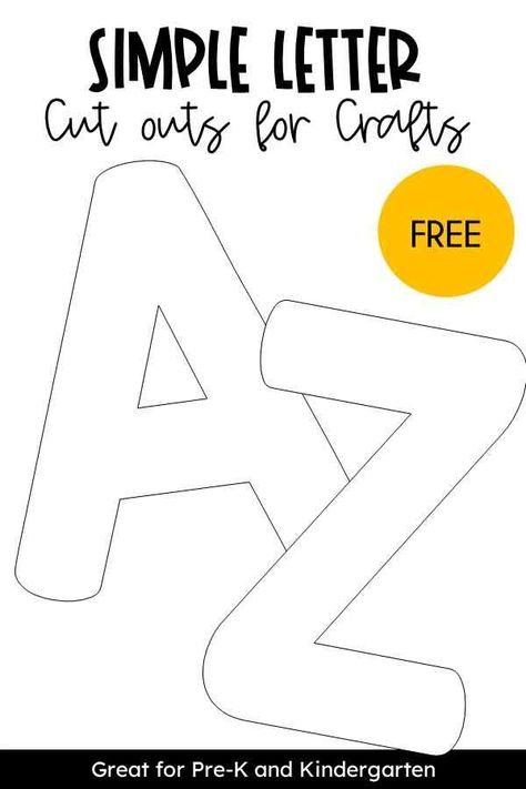 Learning To Print Name, Patchwork, Abc Stencils Printables, Abc Letter Crafts, Free Letter Craft Printables, Letters For Preschoolers Free Printable, Build A Letter Free Printable, Alphabet Pages Printable, Large Bulletin Board Letters