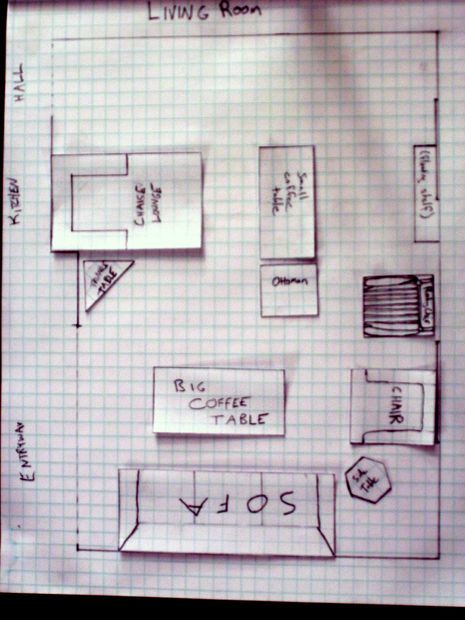 Picture of Arrange Furniture More Easily: Create a scale drawing with movable furniture! Movable Furniture, Arrange Furniture, Arranging Bedroom Furniture, Wood Bedroom Sets, Rearranging Furniture, Scale Drawing, Living Room Furniture Arrangement, Furniture Placement, Livingroom Layout