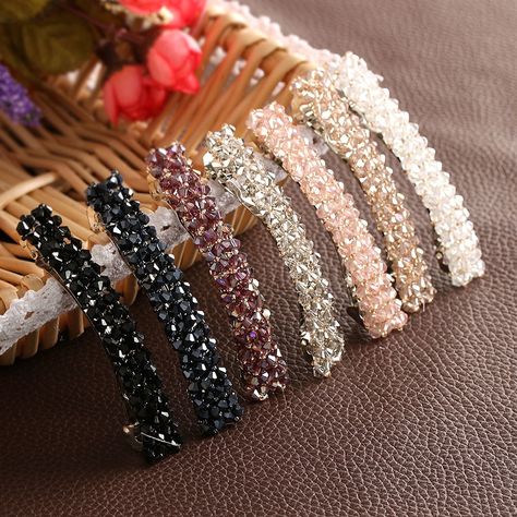 Rhinestone Hair Clips, Crystal Hair Clip, Crystal Hair Clips, Rhinestone Hair Clip, Crystal Hair Pins, Hair Accessories Clips, Crystal Fashion, Cheap Hair Products, Hair Accesories