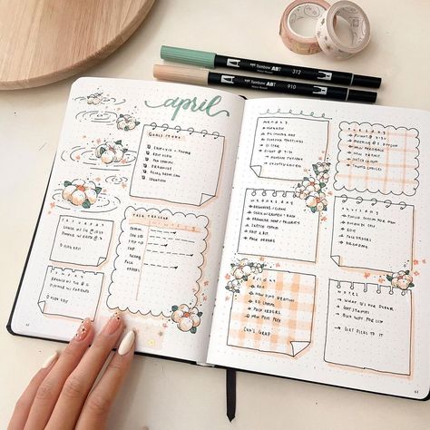 Daily Bujo, Ide Jurnal, Book Doodle, Bujo Spreads, Penanda Buku, Kalender Design, Bullet Journal Ideas Templates, Creating A Bullet Journal, Bullet Journal Paper