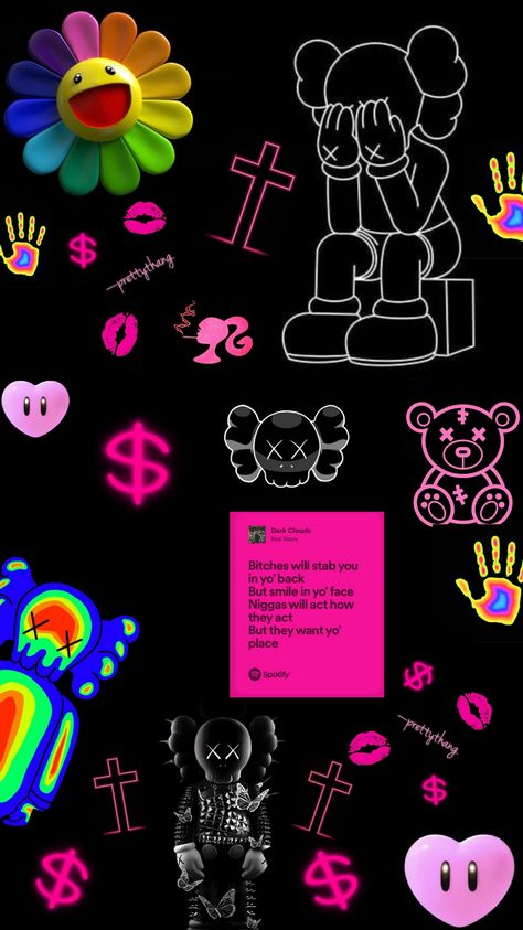 Cute Wallpaper Collages, Pink Wallpaper Iphone Baddie, Wallpaper Iphone Baddie Aesthetic, Fine Wallpaper Iphone, Ipad Kaws Wallpaper, Ipad Girly Wallpaper, W.a.y.s Wallpaper, Walpapers Hd Iphone, How To Make A Wallpaper For Iphone