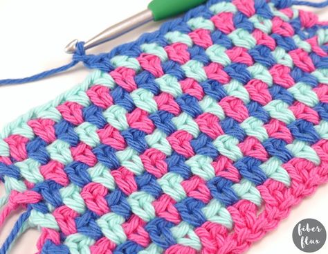 New stitch tutorial on Fiber Flux! 😍 The crochet moss stitch is a gorgeous but super easy stitch that is quick to learn and shows off colors beautifully! This stitch is also known as the linen stitch, granite stitch, and woven stitch too. This would be gorgeous in two or more of your favorite yarn colors, but also try experimenting with some self striping yarn for effortless color changes too! ⁣ 💟⁣ 👉 Link to tutorial in bio! @fiberflux 👈 ⁣ #crochetersofinstagram #fiberflux #makersgonnamake #c... Crochet Moss Stitch, Crochet Moss, Woven Stitch, Self Striping Yarn, Linen Stitch, Stitch Tutorial, Easy Stitch, Moss Stitch, Community Board