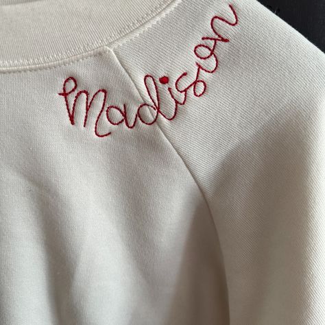 Bella Canvas Embroidered Sweatshirt! Show Your Wisconsin Spirit With This Cute Vintage White Embroidered Sweatshirt "Madison" Script Shirt -Supersoft Pullover Sweatshirt With Ribbed Cuffs -Relaxed Fit -Falls Right At The Hip -52% Airlume Cotton, 48% Polyester Fleece -Small Fits 30-32" Chest, Medium Fits 32-34" Chest, Large Fits 36-38" Chest Teacher Embroidery Sweatshirt, White Cropped Hoodie, Volleyball Hoodie, Wisconsin Madison, University Of Wisconsin Madison, Heather Grey Sweatshirt, Shirt Making, Embroidery Sweatshirt, University Of Wisconsin