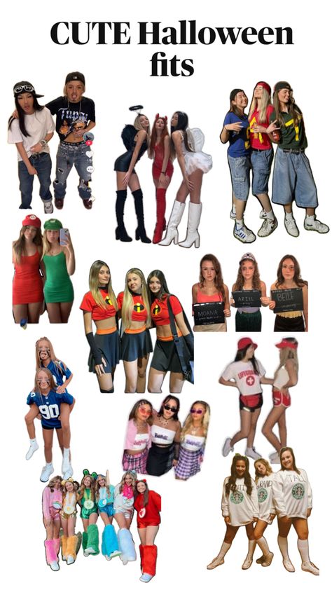 Classy Halloween Costumes, Halloween Fits, Bff Matching Outfits, Trio Halloween Costumes, Cute Group Halloween Costumes, Pretty Halloween Costumes, Matching Halloween Costumes, Duo Halloween Costumes, Bff Halloween Costumes