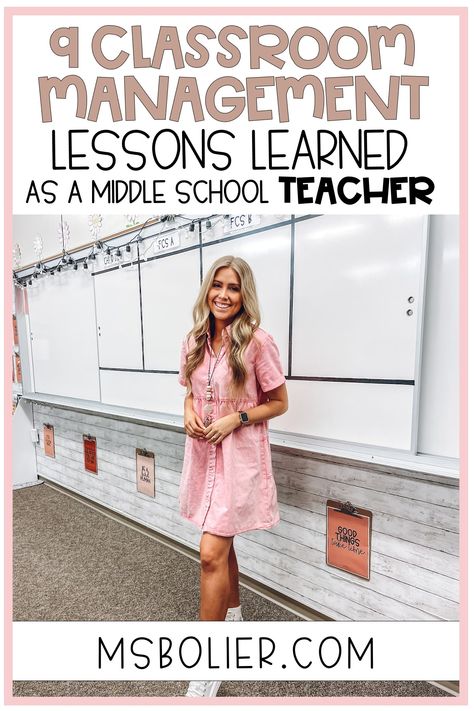 9 Valuable Lessons I Have Learned About Classroom Management as a Middle School Teacher Whiteboard Organization Middle School, Middle School White Board Organization, Middle School Language Arts Classroom Decorating Ideas, Middle School English Teacher Classroom, Resource Room Middle School, Middle School Class Management, Middle School About Me, Classroom Schedule Display Middle School, Call Backs For Middle School