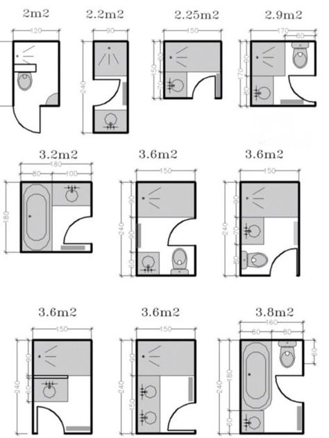 https://flic.kr/p/2e5k8xu | Small bathroom layouts, interior design | www.pickcomfort.com   You are free to:   Share — copy and redistribute the material in any medium or format   Adapt — remix, transform, and build upon the material for any purpose, even commercially.   You must give appropriate credit and provide a link to www.pickcomfort.com. Small Bathroom Plans, Bathroom Layout Plans, Small Ensuite, Small Shower Room, Small Bathroom Interior, Small Bathroom Layout, Bathroom Layouts, Bathroom Dimensions, Bathroom Plan