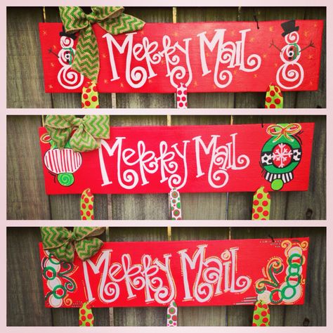 Merry Mail!! Hang your christmas cards! $30 Merry Mail Card Holder, Display Christmas Cards, Christmas Cards Ideas, Merry Mail, Diy Teddy Bear, Christmas Card Display, Ideas Clothes, Clothes Pin Crafts, Holiday Signs