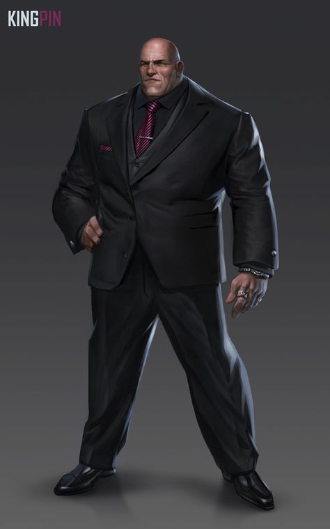 Kingpin (Wilson Fisk) from Spider-Man (PS4) Spider Man 2018, Idle Game, Wilson Fisk, Marvel Villains, Cyberpunk Character, Sci Fi Characters, Modern Fantasy, Marvel Comics Art, Game Character Design