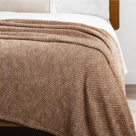 Amazon.com: Nate Home by Nate Berkus 100% Cotton Basket Weave Two-Tone Bed Blanket | Breathable, All-Season Throw, Decoration for Bedding from mDesign - King, Bronze (Brown) : Home & Kitchen Nate Berkus, Cotton Basket, King Size Blanket, Queen Blanket, Coverlet Set, Beautiful Blankets, Boy's Bedroom, Woven Blanket, Bed Blanket