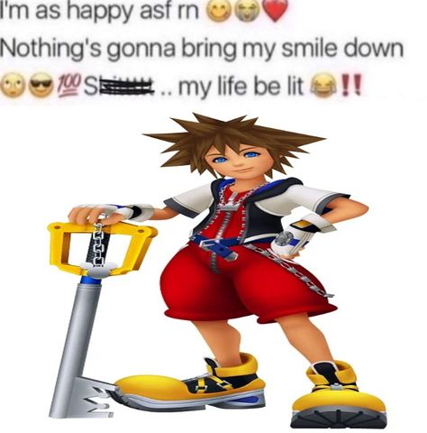 kingdom hearts sora meme Sora Gif Kingdom Hearts, Sora Fanart Kingdom Hearts, Sora Pfp Kingdom Hearts, Axel Kingdom Hearts Icon, Kingdom Hearts Nails, Riku Kingdom Hearts Fanart, Kingdom Hearts Matching Pfp, Riku Kingdom Hearts Icon, Kingdom Hearts Banner