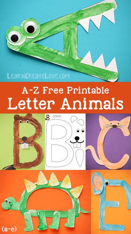 Letter Animals, Preschool Letter Crafts, Kerajinan Diy, Aktiviti Kanak-kanak, Alfabet Letters, Abc Activities, Alphabet Activities Preschool, Aktivitas Montessori, Preschool Letters