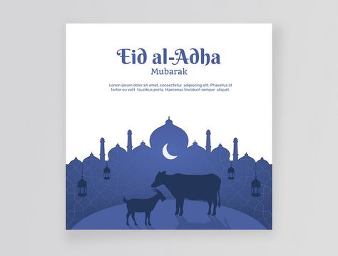 Eid Al-Adha Social Media Post Template Design by Mandatech on Dribbble Eid Adha Design, Eid Al-adha Design, Post Template Design, Eid Adha, Social Media Post Template, Eid Al Adha, Post Design, Post Templates, Media Post