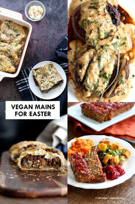 Vegetarian Easter Dinner, Main Dish Ideas, Vegan Easter Dinner, Vegetarian Easter Recipes, Easter Main Dishes, Vegetarian Easter, Pasta Lasagna, Meals Family, Veggie Pot Pie