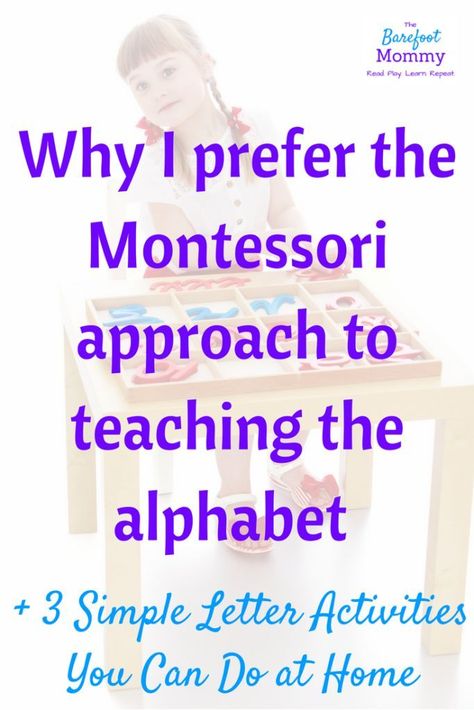 Teaching Letters Montessori, How To Teach The Alphabet Montessori, How To Teach Alphabet, How To Teach Toddlers Letters, How To Teach Letters, How To Teach The Alphabet, Teaching Alphabet To Toddlers, How To Teach Letter Recognition, Teach Toddler To Read