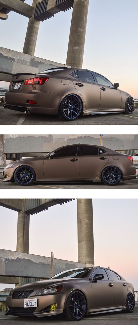 Sick wrap and images of this Lexus from Speed Fiendz Garage.  Wrapped with 3M 1080 Matte Brown Metallic. Matte Vinyl Car Wrap, Tan Wrapped Cars, Matte Brown Car Wrap, Car Vinyl Wrap Ideas, Brown Car Wrap, Matte Car Wrap Colors, Matte Car Paint, Overland Suv, Lexus Isf