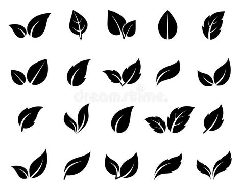 Fresh Logo Design, Eco Logo, Leaf Silhouette, Abstract Leaf, Leaf Illustration, Image Nature, Flower Stencil, Leaves Vector, Leaf Logo