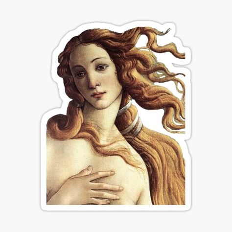 Art History Stickers | Redbubble Tumblr, Birth Of Venus Drawing, Botticelli Paintings, Spongebob Birthday Party, Birth Of Venus, The Birth Of Venus, Sandro Botticelli, Bubble Stickers, Tumblr Stickers