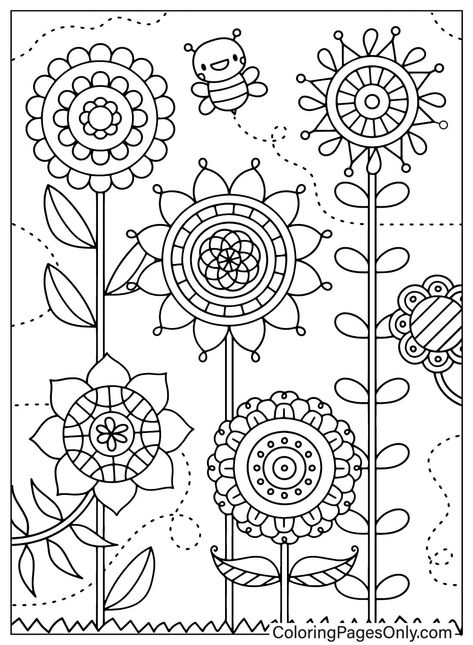 Mindfulness Coloring Pages For Kids Free, Artistic Coloring Pages, May Coloring Pages Free Printable, June Coloring Pages Free Printable, Spring Coloring Sheets Free Printables, Color Sheets For Kids Printables Free, May Coloring Sheets, Free Printable Coloring Pages For Adults, Spring Coloring Pages Free Printable