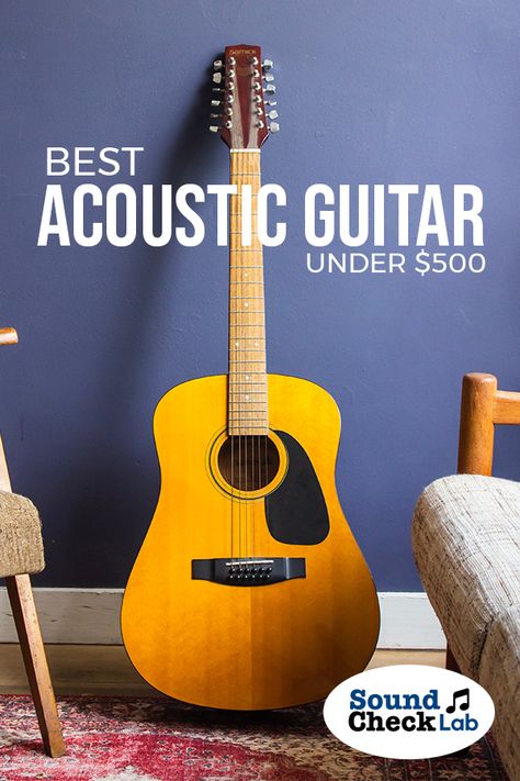 Looking for an affordable acoustic guitar? Take a look at this list of guitars that you can buy for just under $500!    #soundchecklab #guitar #acoustic #music #instrument #affordable #strings #cheap #beginner Pianos, Acoustic Guitar Music, Sound Check, Guitar Acoustic, Best Acoustic Guitar, Acoustic Music, Learn To Play Guitar, Music Instrument, Playing Music