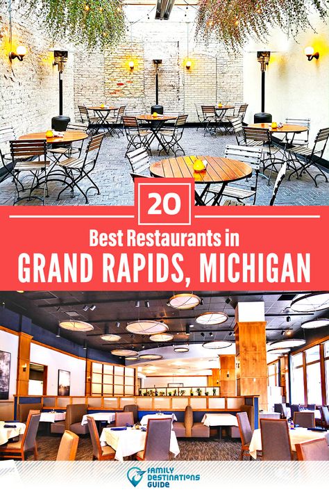 20 Best Restaurants in Grand Rapids, MI — Top-Rated Places to Eat! Michigan Day Trips, East Grand Rapids, Michigan Adventures, Michigan Road Trip, Michigan Summer, Michigan Vacations, Cool Restaurant, Grand Haven, Michigan Travel