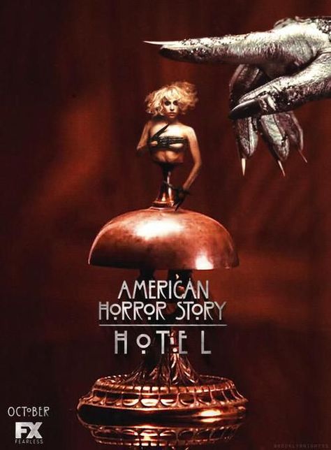 AHS American Horror Story Hotel Season 5 poster. #ahs #americanhorrorstory #hotel #ladygaga #gaga Seasons Posters, American Horror Story 5, American Horror Story Art, Movie 2024, Series Posters, American Horror Story Hotel, Ahs Hotel, American Horror Story 3, American Horror Story Seasons