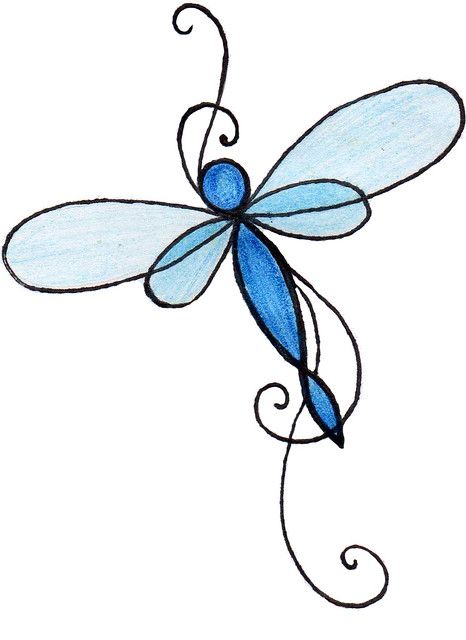 Dragonfly Tattoo, Dragonfly Clipart, Dragonfly Tattoos, Dragonfly Drawing, Dragonfly Tattoo Design, Blue Dragonfly, Dragonfly Art, Pola Sulam, Art Pastel