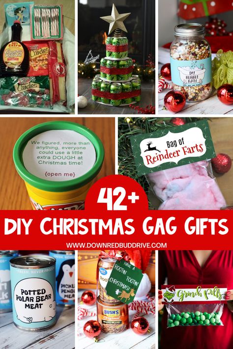 Homemade Gift Exchange Ideas, Silly Gifts For Christmas, Homemade Gag Gifts For Christmas, Silly White Elephant Gifts Funny, Silly Christmas Gifts, Christas Gifts, Gag Gifts Diy, White Elephant Gift Exchange Ideas Funny, White Elephant Gifts Diy