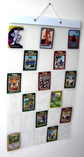 Display Pokemon Cards, Pokemon Card Display Diy, Pokemon Card Wall Display, Football Card Display Ideas, Pokemon Card Display Ideas, Pokémon Card Display, Mtg Display, Pokémon Display, Pokemon Card Storage