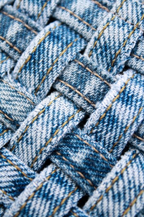 Crochet, Blue Jeans, Close Up, Coasters, Blue