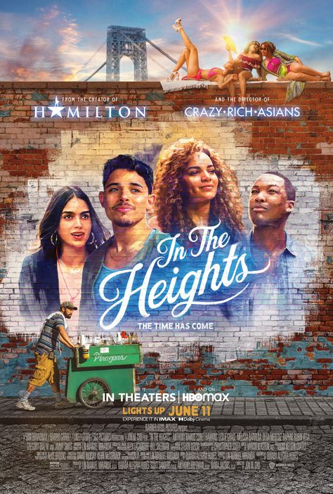 In The Heights In The Heights Movie, Jimmy Smits, Corey Hawkins, Leslie Grace, Stephanie Beatriz, Anthony Ramos, Washington Heights, Hamilton Musical, Manuel Miranda