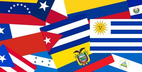 Great article with history of Latin American flags and tricks to tell them apart Latin American Flags, Writing Improvement, Months In Spanish, Spanish Teacher Resources, Bilingual Activities, Flag Game, Puerto Rico Vacation, Teaching Geography, Spanish Lesson Plans