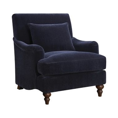 Frodo Upholstered Accent Chair with Turned Legs Midnight Blu Wooden Accent Chair, Blue Accent Chairs, Fabric Accent Chair, Printed Chair, Upholstered Accent Chairs, Soft Pillow, Coaster Furniture, Chair Bed, Velvet Armchair