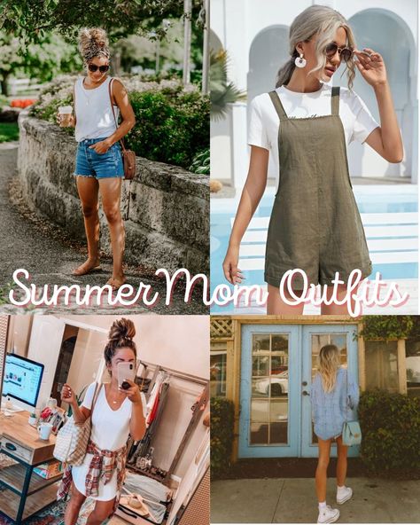 Beachy Outfits Mom, Mom Field Trip Outfit Summer, Mom Hawaii Outfits, Pool Party Mom Outfit, Mom Spring Break Outfits, Realistic Mom Outfits, Mom Birthday Party Outfit, Playdate Outfit For Mom, Summer Soccer Mom Outfit