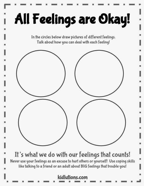 All Feelings Are Okay, Coping Skills Worksheets, Therapeutic Interventions, Counseling Tools, Counseling Worksheets, Feelings Activities, Emotions Activities, Counseling Lessons, School Social Work