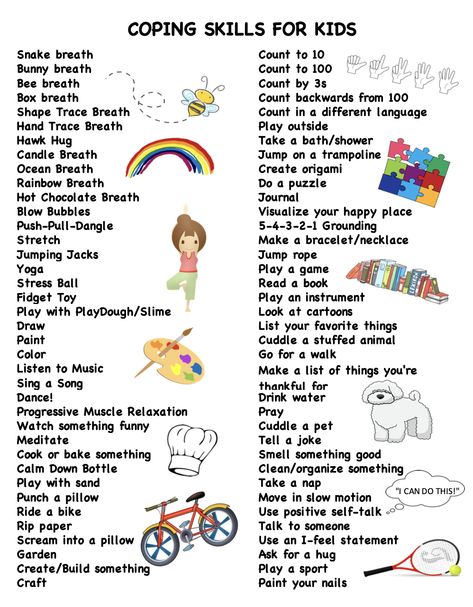 The last post published was Coping Skills Reminder Signs, and towards the end, I realized that I did not have an extensive list published of coping skills… and I cannot believe I’ve gon… Elementary Coping Skills, Coping Skills Printable Free, Coping Skill Crafts, Color By Coping Skills Free, A-z Coping Skills, Free Coping Skills Printables, Mental Health Kids Activities, Feeling Thermometer Free Printable, Mental Health Activities For Preschool