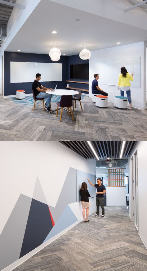 Office Collaboration Space, Classroom Aesthetic, Team Space, Collaboration Area, Classroom Interior, Artist Residency, Office Meeting Room, Office Team, Corporate Interiors