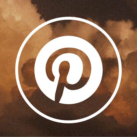 Brown Pinterest Icon, Aesthetic Pinterest Logo, Aesthetic Pinterest Icon, Pinterest Logo Aesthetic, Pinterest Icon, Wallpaper Icons, Ipad Wallpapers, Pinterest App, Phone Aesthetic