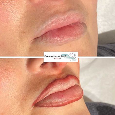 All you need to know about permanent lip liner – how it’s done, what styles are available, and what to expect after the appointment. #lipliner #pmulipliner #liplinertattoo #permanentlipliner #semipermanentlipliner #liptattoo #permanentlipstick Permanent Lip Liner Before And After, Permanent Lip Liner, Cosmetic Lip Tattoo, Lip Liner Tattoo, Lip Outline, Liner Tattoo, Lip Blushing, Lips Inspiration, Lip Liner Colors