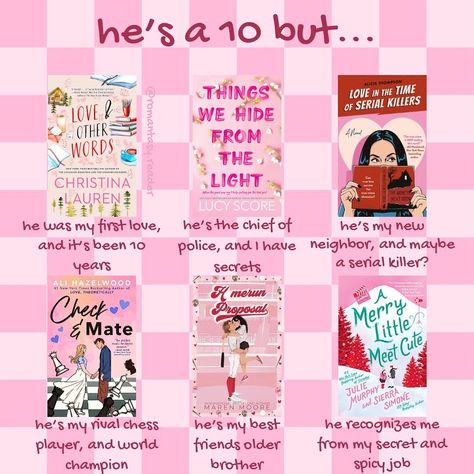 Book recommendations Tik Tok Books To Read, Happy Romance Books, Ya Rom Com Books, Romance Books List, Proper Romance Books, Funny You Should Ask Book, Spicy Werewolf Books, Romance Books For 13-14, Cheesy Romance Books