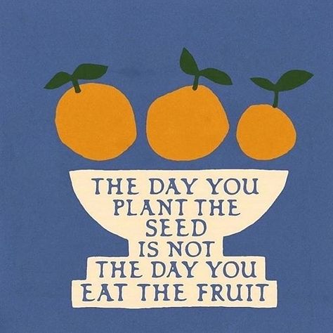 "The day you plant the seed is not the day you eat the fruit." #quotes #weresoinspired Art Paintings, Plakat Design Inspiration, Inspirerende Ord, Fina Ord, Happy Words, Note To Self, Pretty Words, Beautiful Words, Mantra