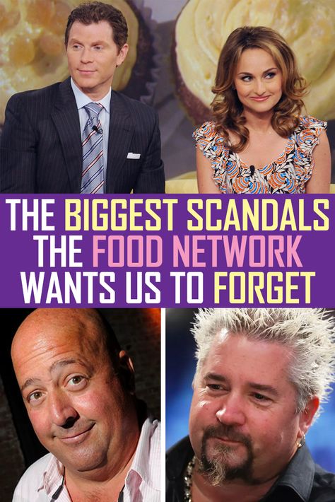 Most people turn on the Food Network to educate themselves about the culinary arts, watch their favorite competitive cooking shows, or simply to torture themselves watching people eat food they can’t have. The network makes itself out to be one of the most innocent channels on television, suitable viewing for all ages. While there’s no shortage of the expected scandals and drama on other channels, few would guess that the Food Network harbors some serious scandals of its own. Recipes From The Kitchen Food Network, Food Network Chef Recipes, Food Network Recipes Foodnetwork.com, My Pins Saved Boards Recipes, The Kitchen Food Network Recipes, Holiday Cake Designs, Clamp Rack, Cooking Shows, The Kitchen Food Network