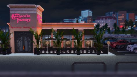 Sims 4 Olive Garden, Fancy Restaurant Sims 4, Sims 4 Restaurant Build Cc, Sims 4 Alpha Kitchen, Restaurants Sims 4, Sims 4 Builds Restaurant, Sims 4 Lots Restaurant, Sims 4 Sorority House, Sims4 Restaurant