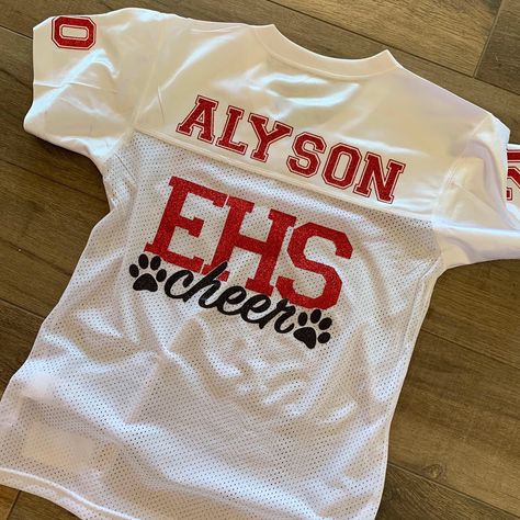 Cheer Cups, Cheer Merch, Cheer Camp Outfits, Cheer Jersey, Dance Nationals, Cheer Camp Shirts, Cheer Crafts, Cheer Team Shirts, Cheer Practice Outfits