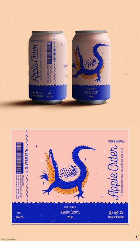Cube Package Design, Cans Design Packaging, Can Branding Design, Maximalist Product Design, Beer Can Illustration Design Packaging, Can Label Design Packaging, Cool Beer Labels, Beer Cans Design, Package Illustration Design