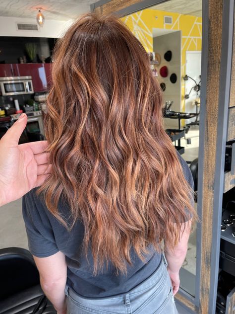 Highlight Auburn Hair, Balayage, Brownish Reddish Hair With Highlights, Red Ish Brown Hair Highlights, Copper Ginger Highlights, Brown Hair Red Undertone Highlights, Caramel Highlights On Auburn Hair, Copper Highlights On Brunette Hair, Strawberry Red Highlights In Brown Hair