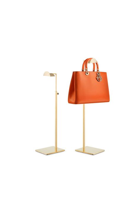 Handbag Display Stand, Bag Stand Hanger, Purse Stand Display, Handbag Display Ideas Retail, Bag Display Retail, Handbag Display Ideas, Handbag Rack, Luxury Bag Brands, Purse Display