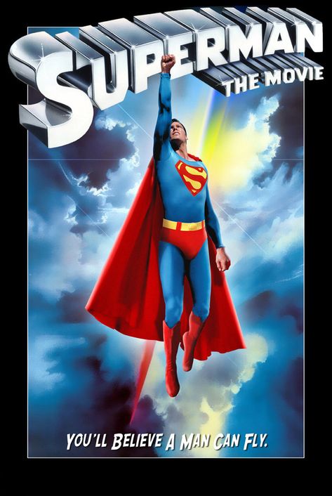 Superman the Movie Superman The Movie, Superman Poster, Christopher Reeve Superman, Superman Artwork, Superman Movies, Superman Family, Christopher Reeve, Pahlawan Marvel, Superman Wonder Woman