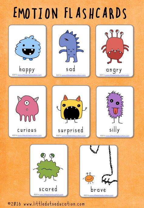 Emotion Flashcards (Monster Edition) Emotion Flashcards, Feelings Flashcards, Emotions Flashcards, Monster Printable, Fall Kindergarten Activities, Monster Classroom, Teaching Emotions, Emotions Preschool, Feelings Activities