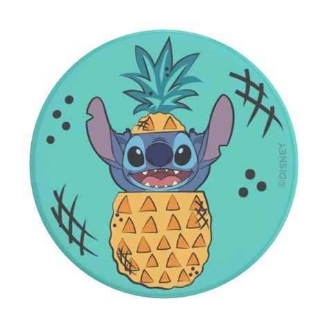 Background Stitch, Stitch Pineapple, Pineapple Drawing, Hand Snap, Stitch Coloring Pages, Pop Socket, Teal Background, Cute Animal Drawings Kawaii, Dog Videos