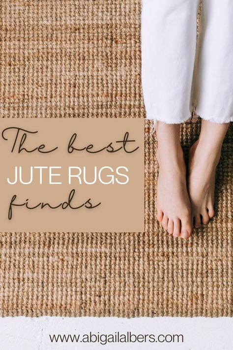 The Best Jute Rug Finds by Abigail Albers | Unlike antique rugs, jute rugs are meant to hold up to a lot of traffic. They also do not show a lot of the typical stains and spills that can ruin a wool or other high quality fiber rug. The other plus? Jute rugs are a lot cheaper than your typical wool or other fiber rug. The one that I purchased from wayfair was under $60. Jute Rugs | Decorate with Jute Rugs 9x12 Jute Rug, Best Jute Rug, No Shed Jute Rug, Jute Rugs Dining, Best Jute Area Rug, Soft Jute Rug Living Room, How To Make A Jute Rug, Large Jute Rug Living Room, Jute Area Rugs In Living Room